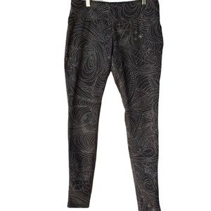 Mossimo Supply Co. Women's black printed leggings Size M.